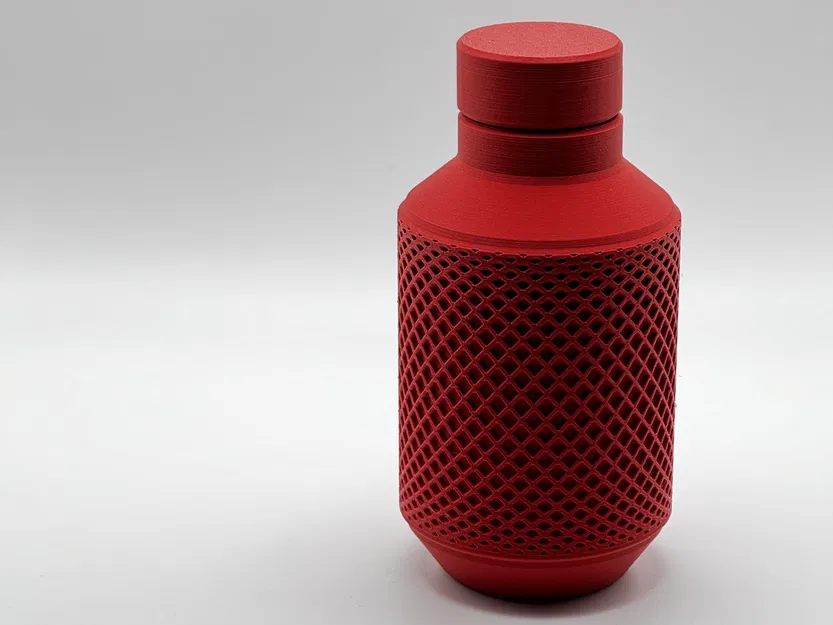 Bình đựng với họa tiết đa giác - Image 3