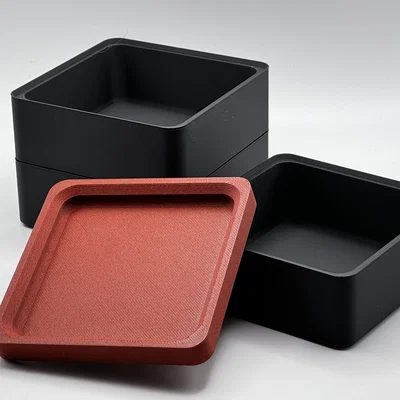 Hộp lưu trữ xếp chồng lấy cảm hứng thiết kế Nhật Bản