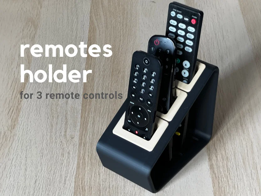 Giá đựng remote có kèm miếng lót (Remote holder with inserts) - Image 1