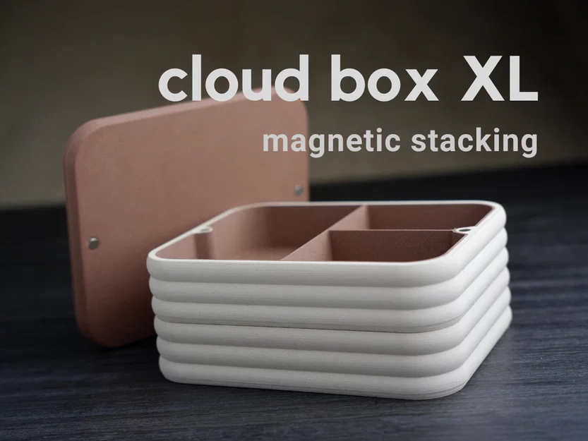Cloud Box · Hộp lưu trữ module xếp chồng bằng nam châm · XL - Image 1