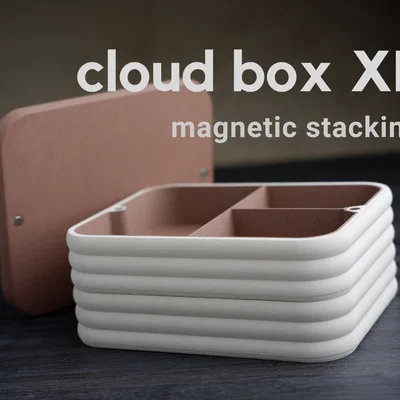 Cloud Box · Hộp lưu trữ module xếp chồng bằng nam châm · XL