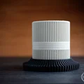 Chậu trồng cây kèm đĩa lót có vân - Thumbnail 7