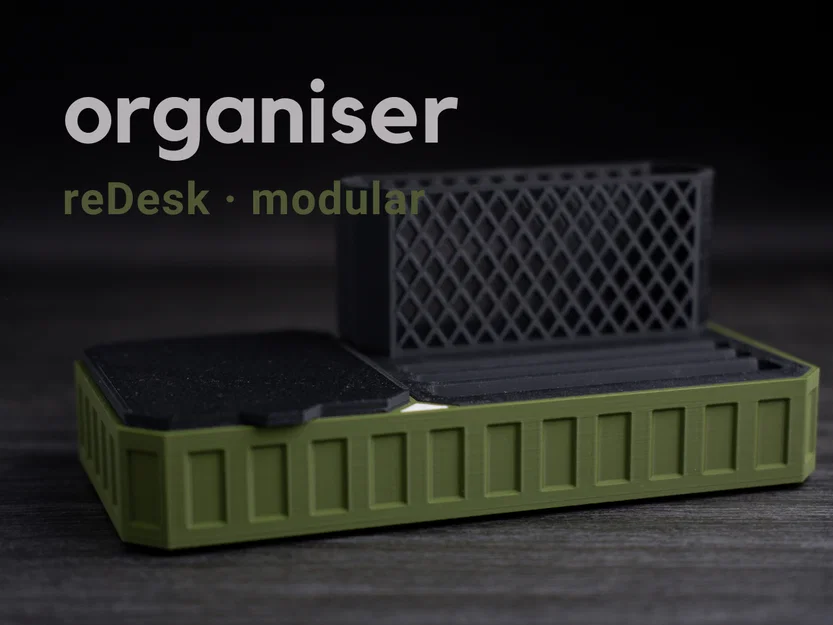 organiser · reDesk - Khay đựng đồ phong cách tối giản dạng module - Image 1