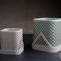 Chậu cây đa giác vuông · Đế lót đa giác - Thumbnail 2