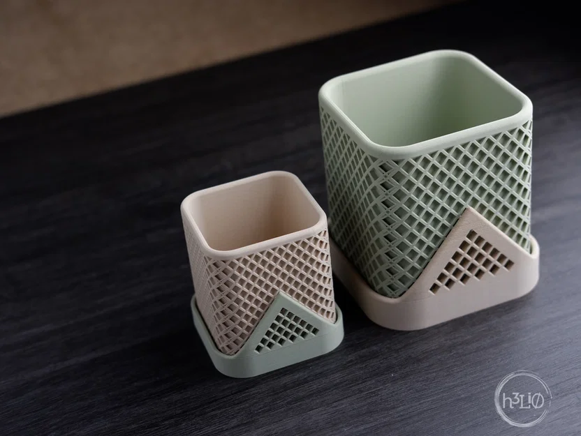 Chậu cây đa giác vuông · Đế lót đa giác - Image 3