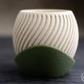 Chậu cây gợn sóng kèm đĩa hứng nước - Thumbnail 3