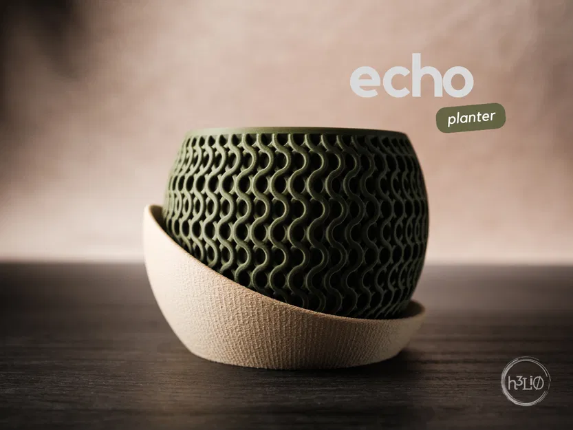 echo · planter: Chậu cây tối giản hiện đại - Image 1
