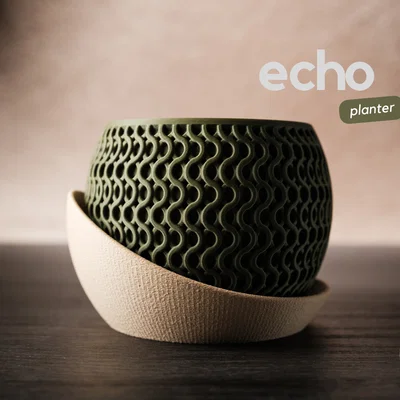 echo · planter: Chậu cây tối giản hiện đại