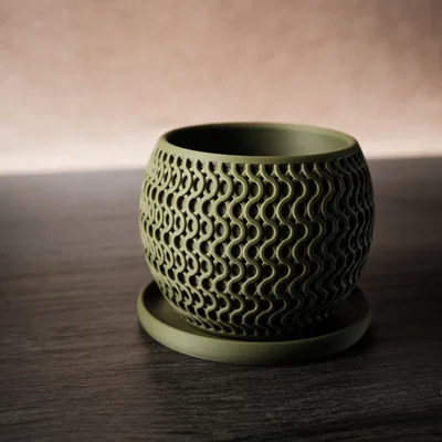 echo · planter: Chậu cây tối giản hiện đại