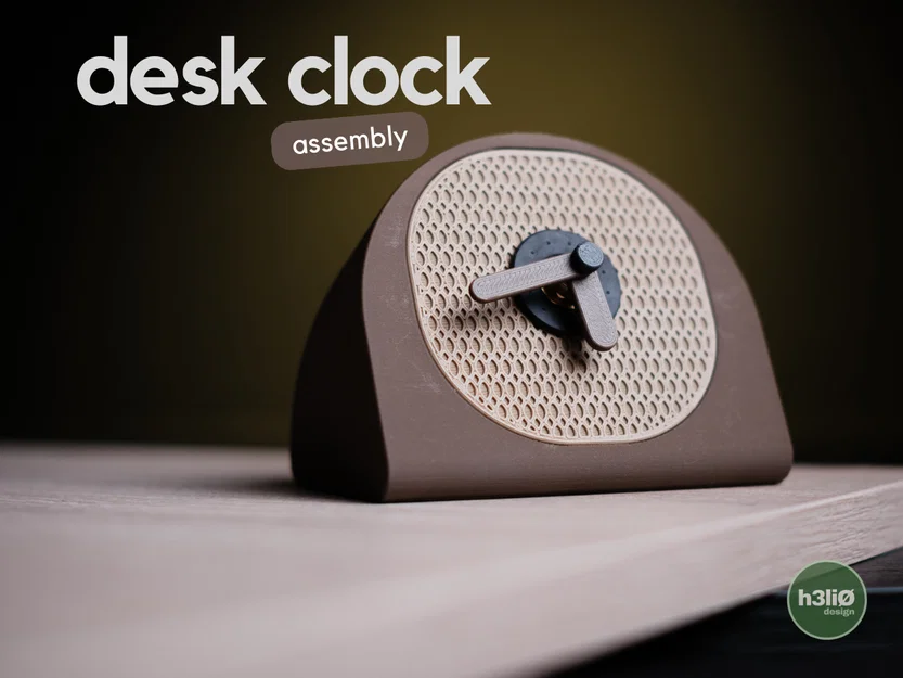 desk clock · assembly - Đồng hồ để bàn tối giản - Image 1