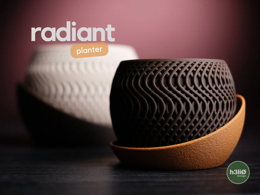 radiant · planter - Chậu cây tối giản hiện đại - Image 1