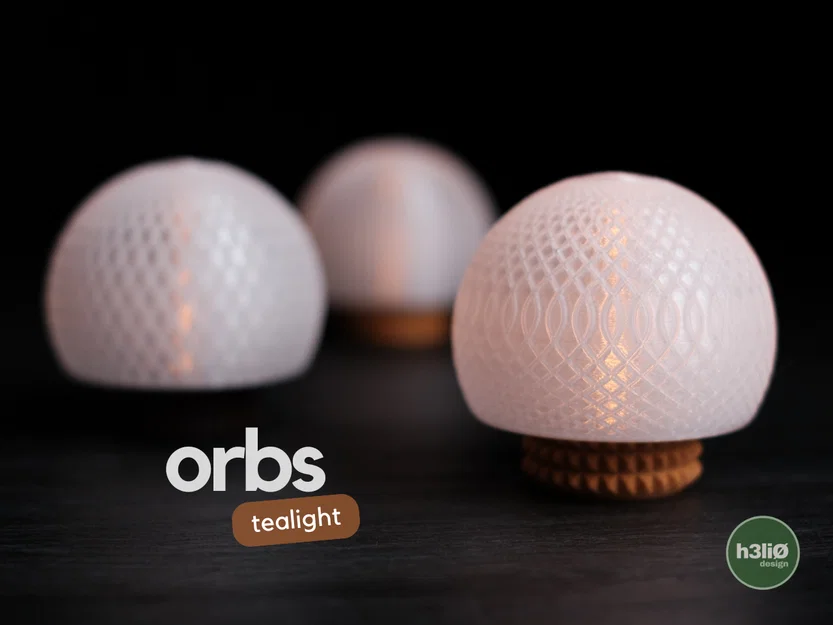 orbs · tealight - Mẫu đèn nến tối giản hiện đại - Image 1