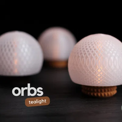 orbs · tealight - Mẫu đèn nến tối giản hiện đại