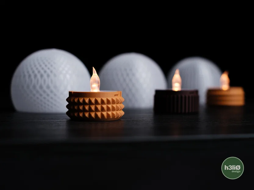 orbs · tealight - Mẫu đèn nến tối giản hiện đại - Image 3