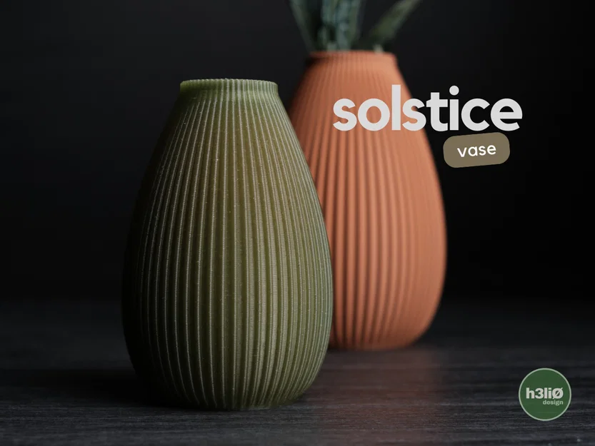 Bình hoa Solstice · Thiết kế bình hoa tối giản - Image 1