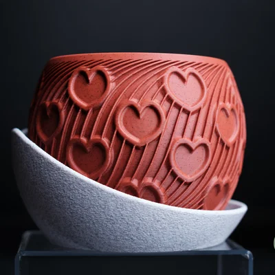 cuore · planter - Chậu cây trái tim cho ngày Valentine
