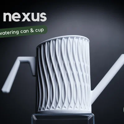 nexus · bộ bình tưới cây và cốc tưới tối giản