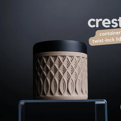 Hộp đựng phong cách tối giản crest · container