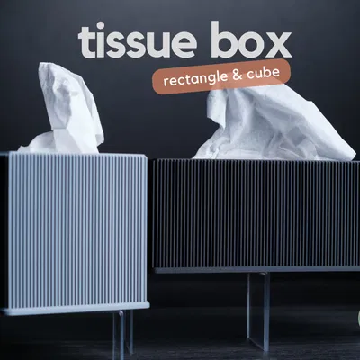 Hộp đựng khăn giấy · kiểu hình chữ nhật và hình vuông