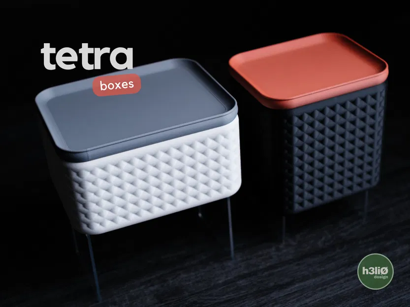 tetra · boxes: Bộ hộp lưu trữ tối giản hiện đại - Image 1