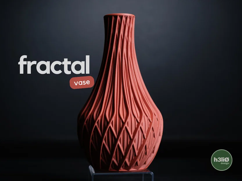 Mẫu bình hoa fractal · vase thiết kế tối giản hiện đại - Image 1