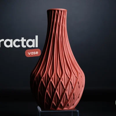 Mẫu bình hoa fractal · vase thiết kế tối giản hiện đại