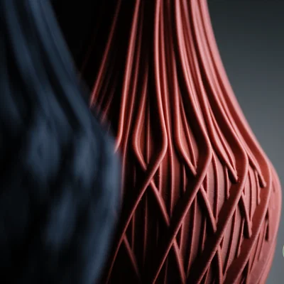 Mẫu bình hoa fractal · vase thiết kế tối giản hiện đại