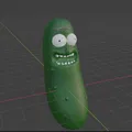 Mô hình Pickle Rick in 3D – Móc khóa độc đáo cho fan Rick and Morty - Thumbnail 1