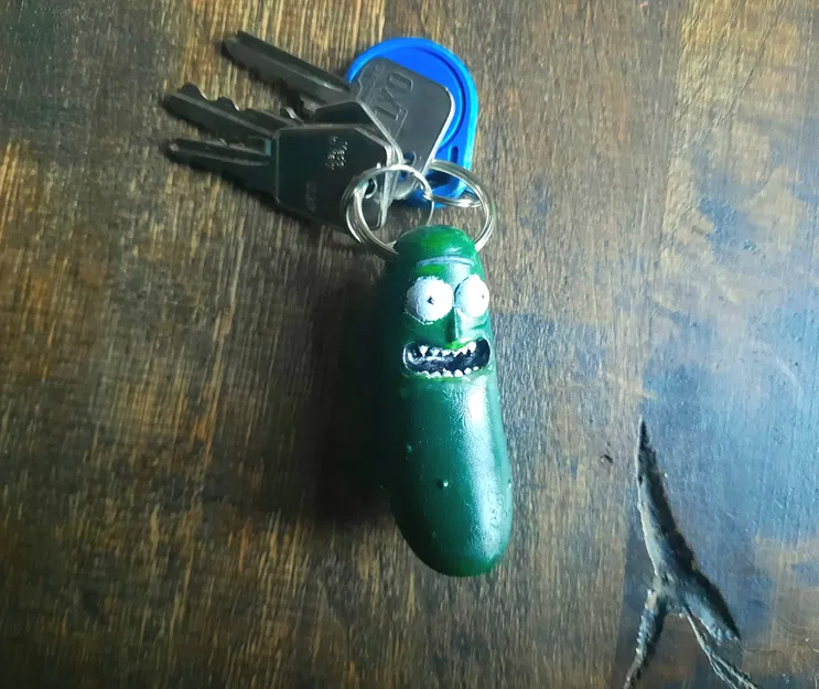 Mô hình Pickle Rick in 3D – Móc khóa độc đáo cho fan Rick and Morty - Image 2