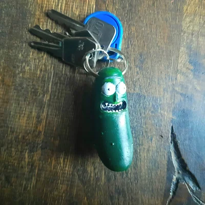 Mô hình Pickle Rick in 3D – Móc khóa độc đáo cho fan Rick and Morty