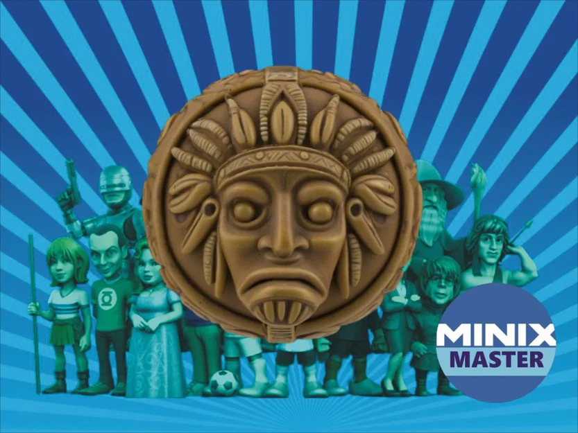 Mô hình 3D hạt trang trí Aztec Tribal Bead độc đáo và tinh xảo - Image 1