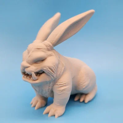 Mô hình thỏ hoang dã Feral Easter Bunny in 3D cực ngầu