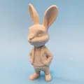Mô hình 3D chú thỏ lịch lãm (Well Dressed Rabbit) trang trí Phục sinh - Thumbnail 2