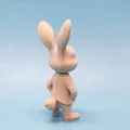 Mô hình 3D chú thỏ lịch lãm (Well Dressed Rabbit) trang trí Phục sinh - Thumbnail 3