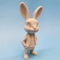 Mô hình 3D chú thỏ lịch lãm (Well Dressed Rabbit) trang trí Phục sinh - Thumbnail 4