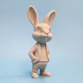 Mô hình 3D chú thỏ lịch lãm (Well Dressed Rabbit) trang trí Phục sinh - Thumbnail 6