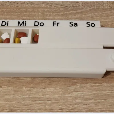 Hộp đựng thuốc Thứ 2 - Chủ Nhật (Sáng/Tối) - Pill Box