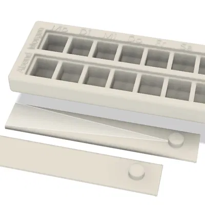 Hộp đựng thuốc Thứ 2 - Chủ Nhật (Sáng/Tối) - Pill Box