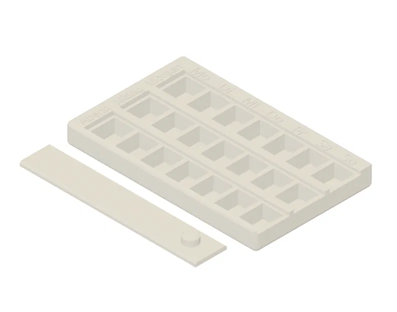 Hộp đựng thuốc Thứ 2 - Chủ Nhật (Sáng/Tối) - Pill Box - Image 4