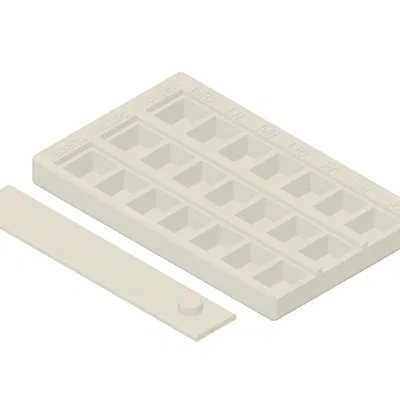 Hộp đựng thuốc Thứ 2 - Chủ Nhật (Sáng/Tối) - Pill Box