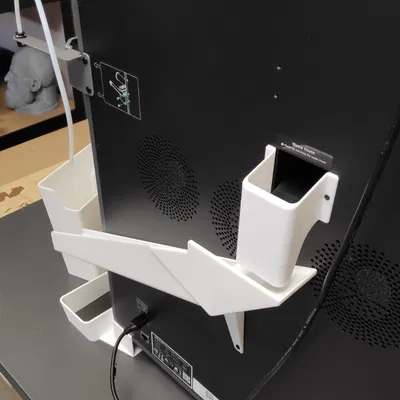 K2 Plus - Máng xả nhựa bên phải kèm thùng chứa tháo rời