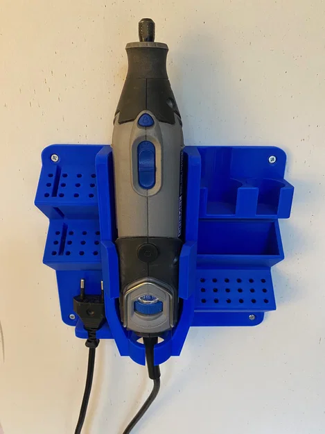 Giá treo tường cho Dremel 4000 kèm ngăn đựng mũi khoan - Image 2