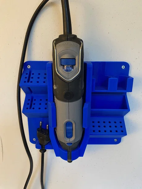 Giá treo tường cho Dremel 4000 kèm ngăn đựng mũi khoan - Image 3