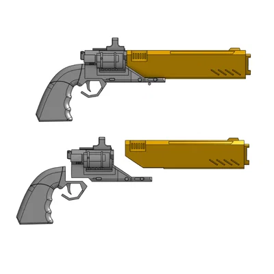 Mô hình 3D AS-58 Talon Revolver (Helldivers 2) - Tải file STL