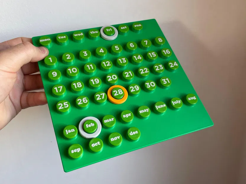 Lịch vạn niên Ring-a-date (Calendario perpetuo) - Image 1