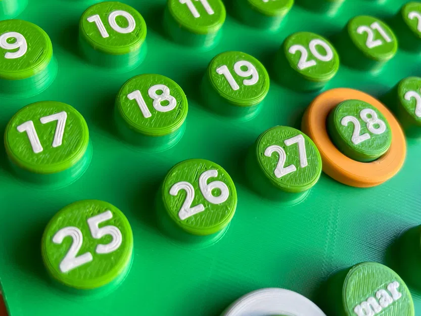 Lịch vạn niên Ring-a-date (Calendario perpetuo) - Image 2