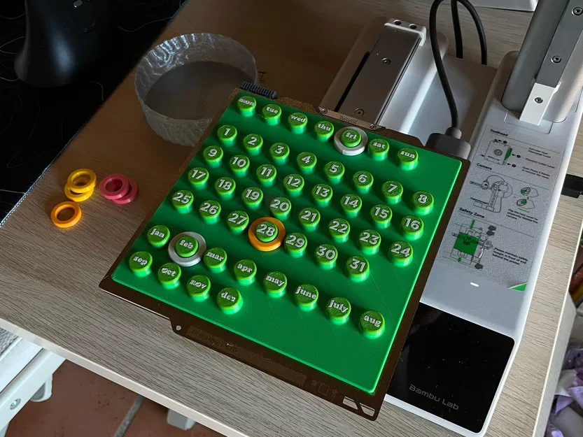 Lịch vạn niên Ring-a-date (Calendario perpetuo) - Image 3