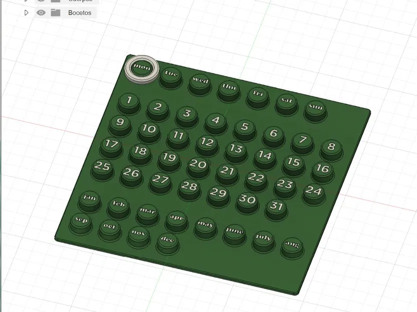 Lịch vạn niên Ring-a-date (Calendario perpetuo) - Image 5
