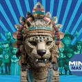 Mô hình tượng bán thân chiến binh báo đốm Aztec in 3D - Thumbnail 1