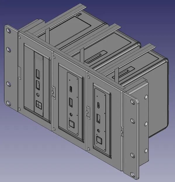 Khung gắn Intel NUC lên tủ rack 10 inch (3U) - Image 2